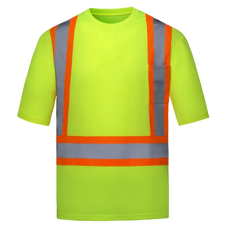 SFTU08 High Vis Reflective T-Shirt Short Sleeve Safety T-Shirts