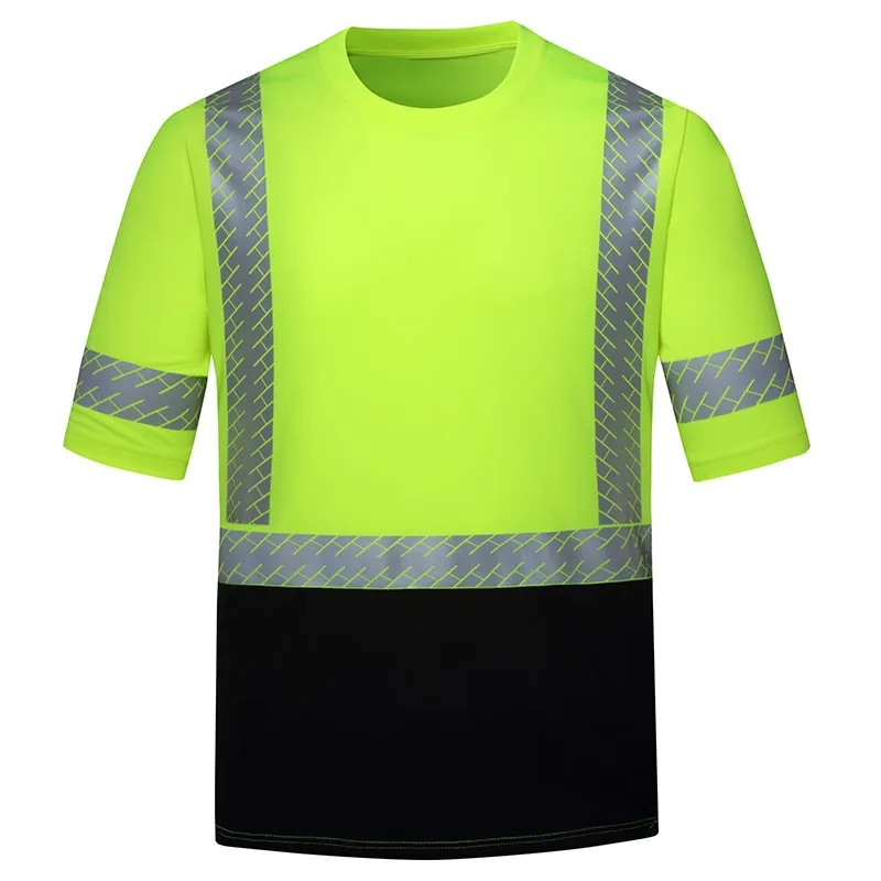 SFTC04 High Visibility Fluorescent Yellow Reflective T-Shirt