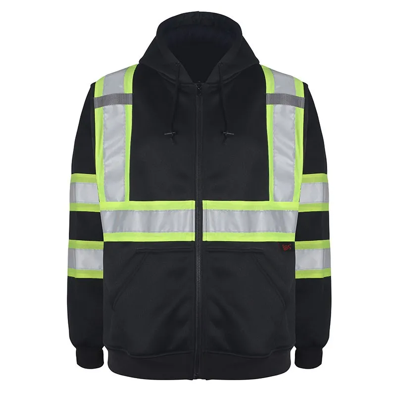 SFFCA02 High Visibility Reflective Safety Hoodie Jacket