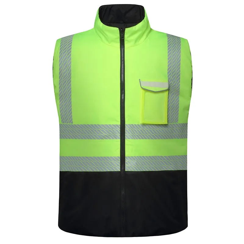 SFJ06 High-Visibility Reflective Safety Vest Zipper Closure for Workwear