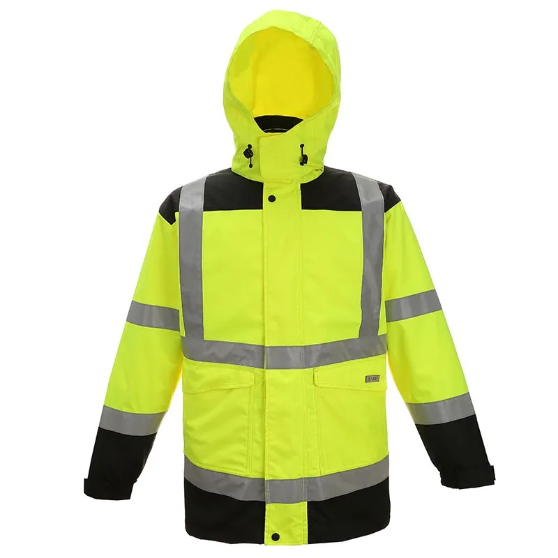 SFJ07 High Visibility Workwear Waterproof Reflective Safety Jacket