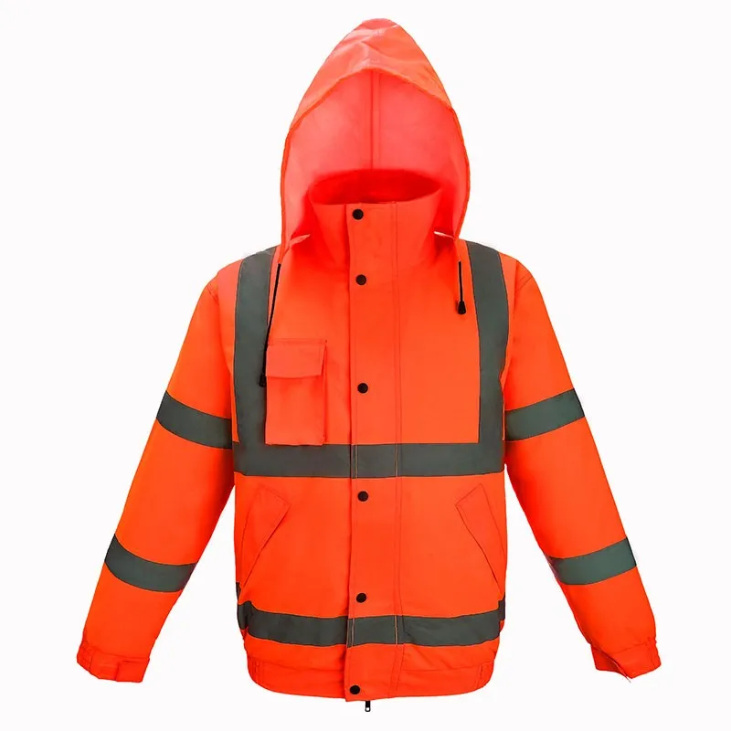 SFJ02 Safety High Visibility Jacket Reflective Uniform Security Construction