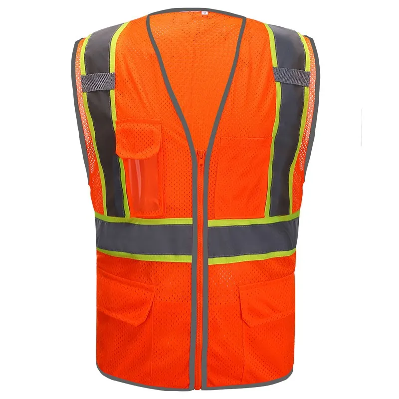 SFU78 Mesh High Visibility Reflective Safety Vest with 4 Pockets