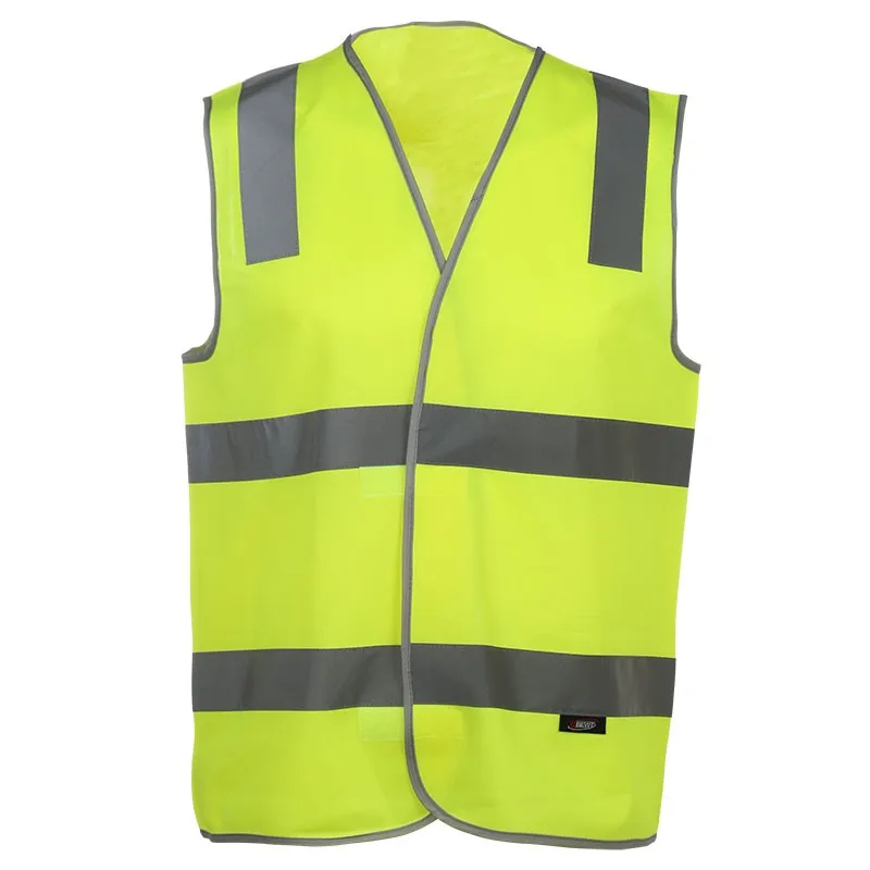 SFAV04 High Visibility Fluorescent Yellow Reflective Vest - Safety Work Reflective Vest
