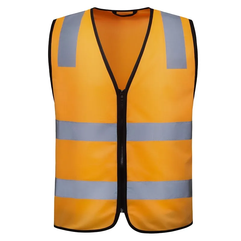 SFAV10 High-visibility fluorescent orange reflective safety vest