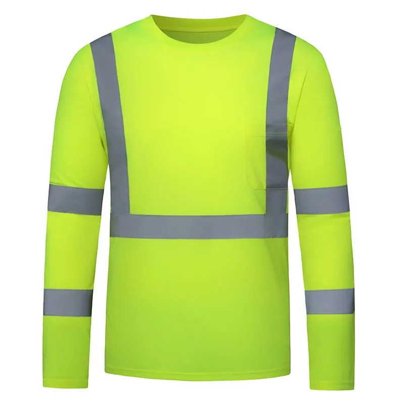 SFTE20 Class 3 Hi-Visibility Long Sleeve Shirt with Reflective Tape